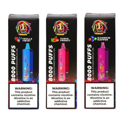 Dummy Vapes 8000 Hits By 6ix9ine Mayoreo (Caja 10 Pz)