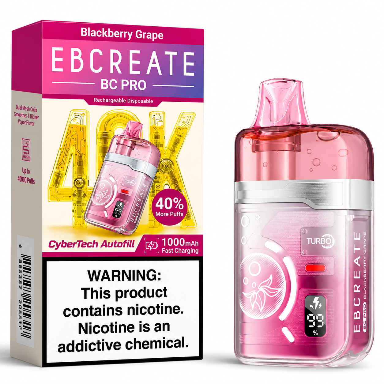 Ebcreate BC Pro 40000 Hits Mayoreo (Caja 10 pz)